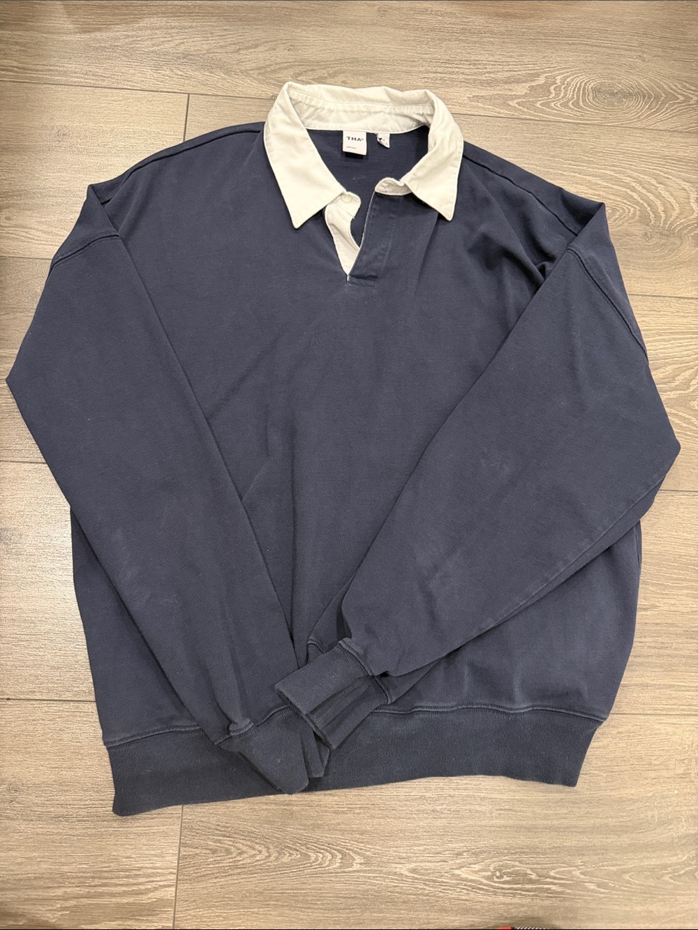 Aritzia TNA lomu Rugby Sweater with white colour